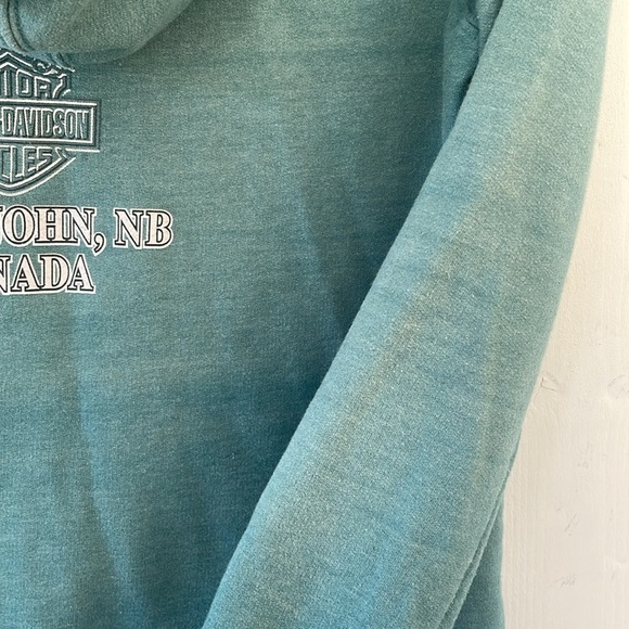 Harley Davidson Women’s Zip Up Hoodie Green Saint John, NB Size Small - Picture 7 of 7